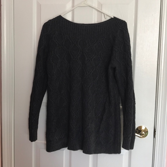 LOFT Sweaters - Charcoal Boatneck LOFT Sweater